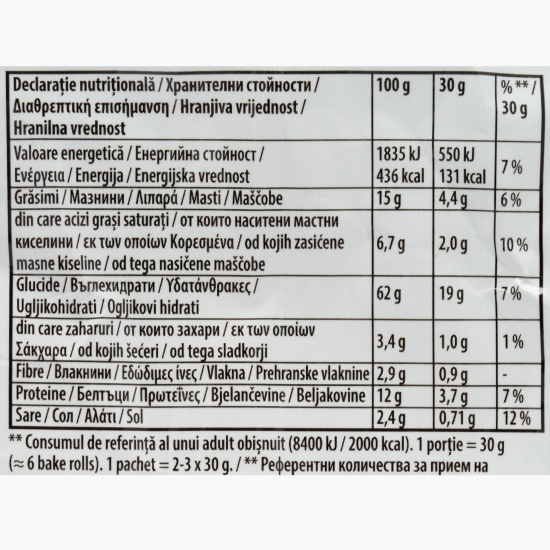 Rondele Bake Rolls cu usturoi 80g