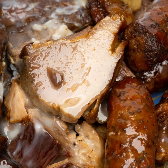 Carne afumată la garniță, în borcan 700g