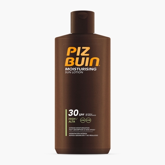 Loțiune cu protecție solară Piz Buin Moisturising SPF 30, 200ml