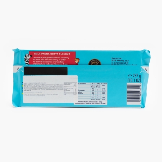 Ciocolată cu lapte cu umplutură și aromă de panna cotta 287g