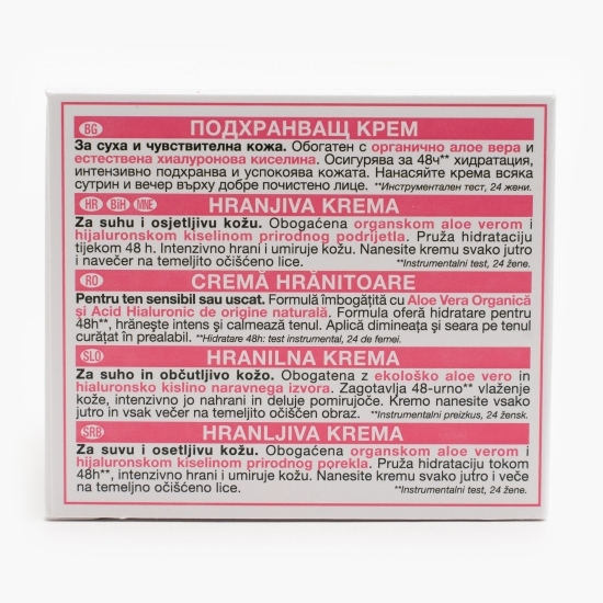 Cremă hidratantă cu aloe vera și acid hialuronic 50ml