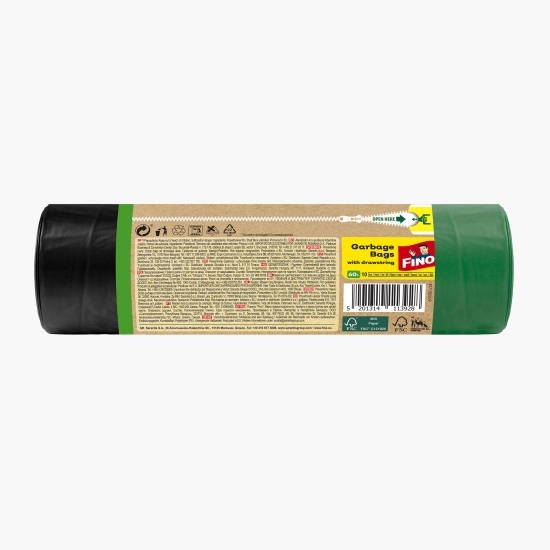 Saci menajeri cu șnur 60l 10 buc
