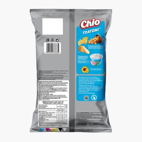 Chipsuri din cartofi cu gust de tzatziki 125g