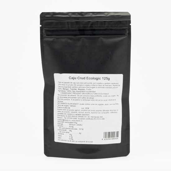 Caju crud ecologic 125g