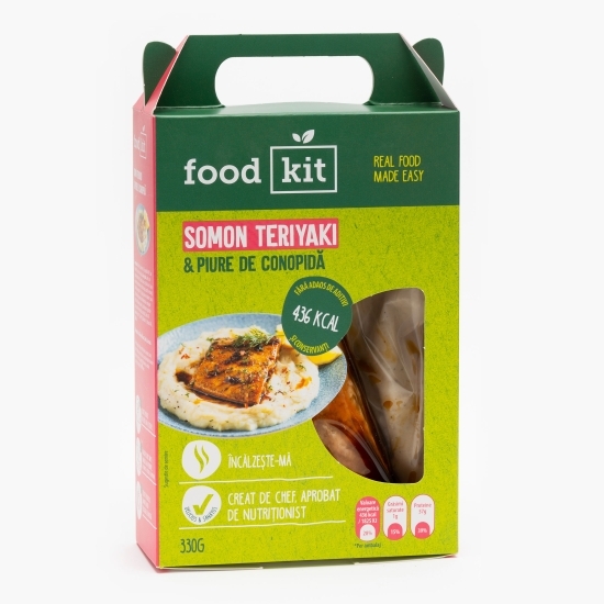 Somon teriyaki & piure de conopidă 330g