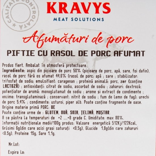 Piftie cu rasol de porc afumat 1kg