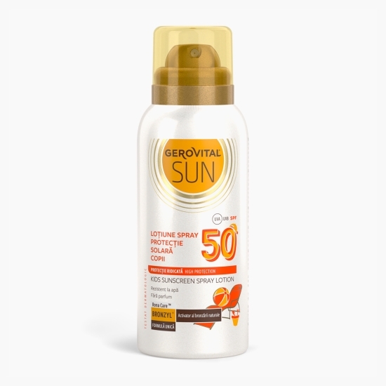 Loțiune spray protecție solară copii Sun, SPF 50, 100ml