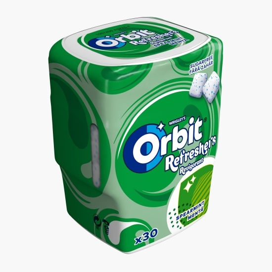 Gumă de mestecat Refreshers Spearmint fără zahăr cu aromă de mentă și mentol 30 buc, 67g