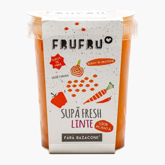 Supă fresh cu linte, ușor picantă 450g