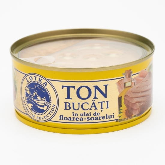 Ton bucăți în ulei de floarea-soarelui 160g