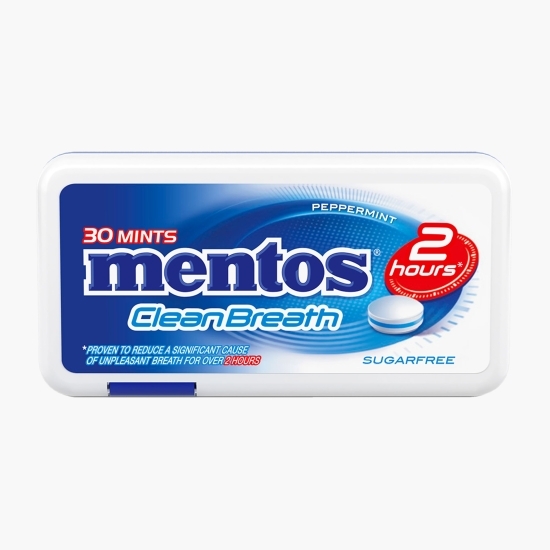 Dropsuri mentolate Clean Breath, fără zahăr adăugat, 30 buc