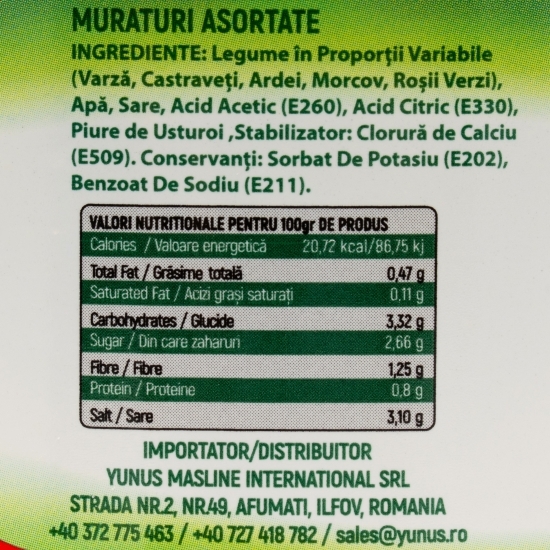 Murături asortate 1350g