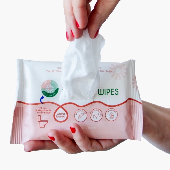 Șervețele intime biodegradabile 20 buc