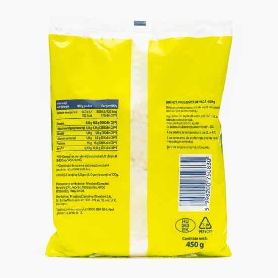 Brânză proaspătă grasă 450g