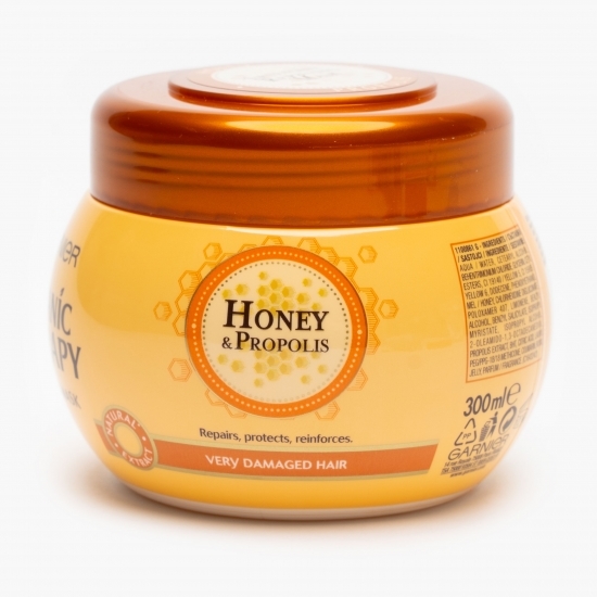 Mască de păr cu miere și propolis pentru păr deteriorat cu vârfuri despicate 300ml