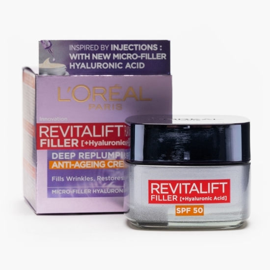 Cremă de zi antirid redensificatoare cu SPF 50 Revitalift Filler 50ml