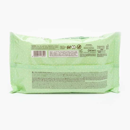 Șervețele umede pentru bebeluși bio delicate 64 buc