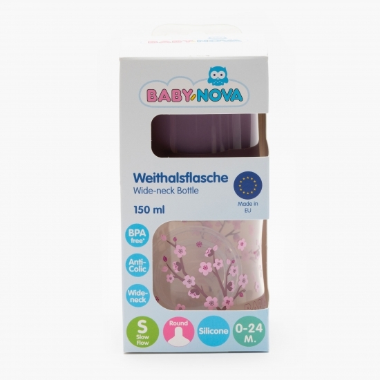 Biberon cu gât larg 0-24 luni, 150ml