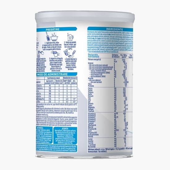 Formulă de lapte praf fără lactoză, +0 luni, 400g
