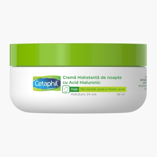 Cremă hidratantă de noapte cu acid hialuronic 48ml
