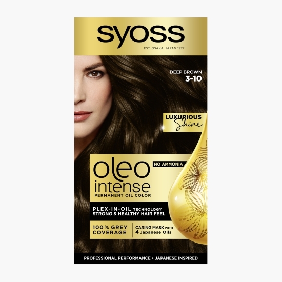 Vopsea de păr permanentă fără amoniac Oleo Intense, 3-10 șaten intens, 115 ml
