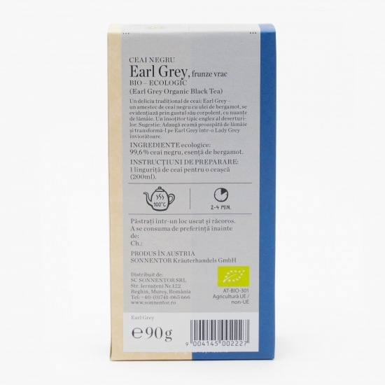 Ceai negru eco Earl Grey 90g