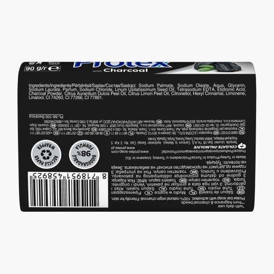 Săpun solid antibacterian Charcoal 90g