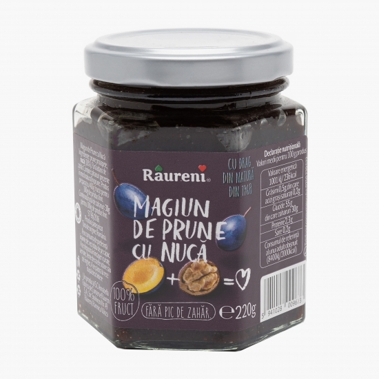 Magiun de prune cu nucă fără zahăr adăugat 220g