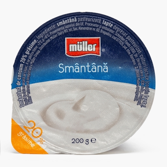 Smântână 20% grăsime 200g