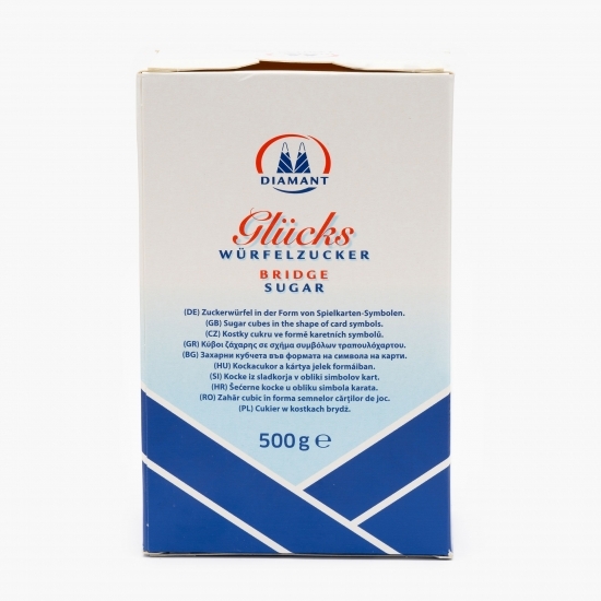 Zahăr cubic în forma semnelor cărților de joc 500g