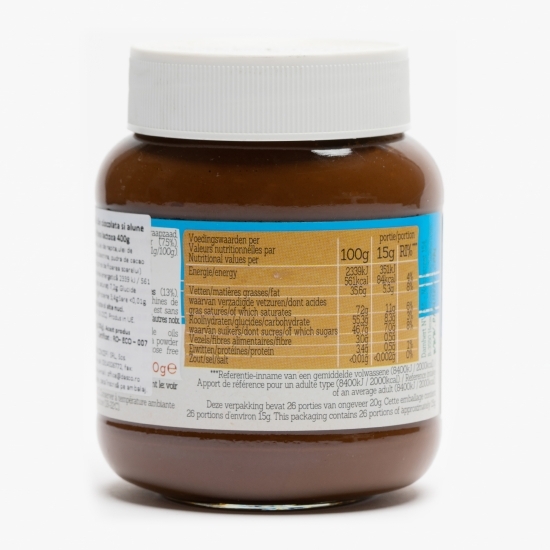 Cremă tartinabilă ciocolată și alune 400g