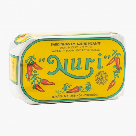 Sardine picante în ulei măsline 125g 