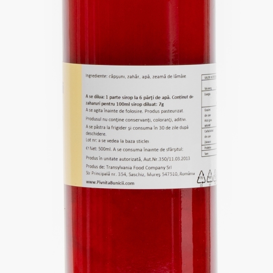 Sirop de căpșuni 0.5l