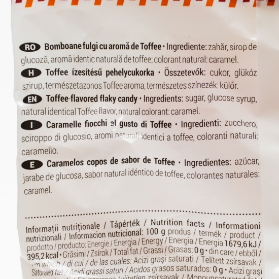 Bomboane fulgi cu aromă de toffee 250g