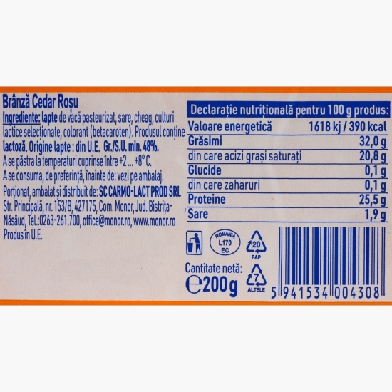 Brânză Cedar roșu 200g        