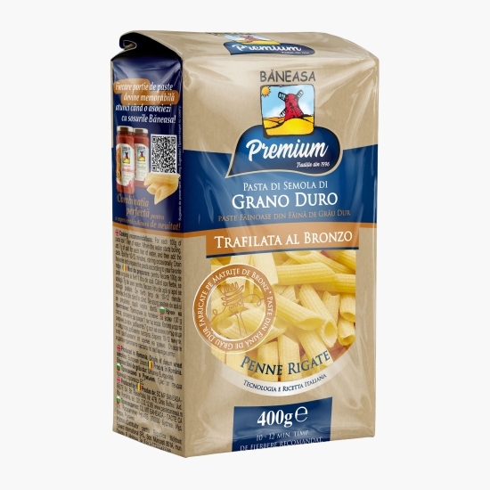 Paste Penne Rigate Premium din grâu dur 400g