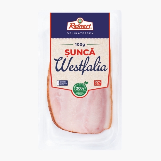 Șuncă germană Westfalia feliată 100g