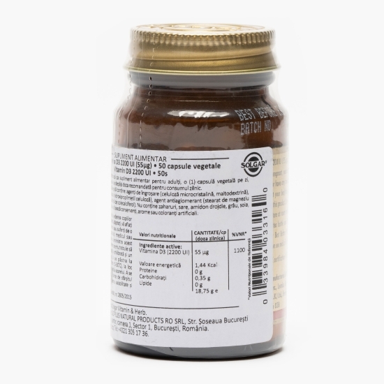 Vitamina D3 2200IU 50 capsule vegetale