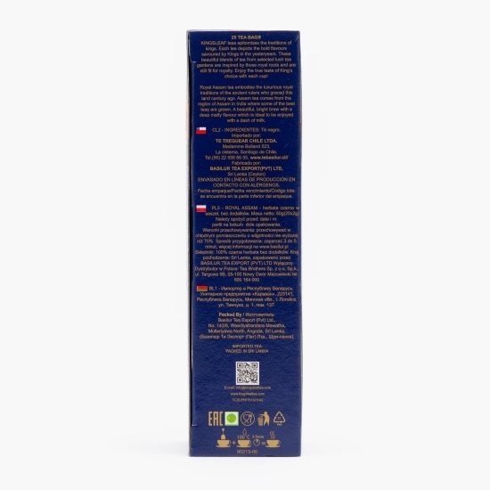 Ceai negru Royal Assam, 25 plicuri