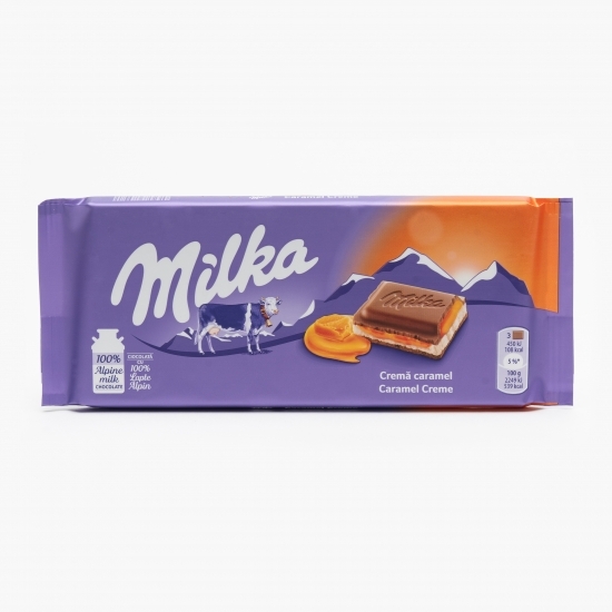 Ciocolată umplută cu cremă caramel 100g