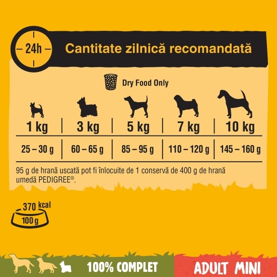 Hrană uscată pentru câini adulți de talie mică, 2kg, cu vită și legume