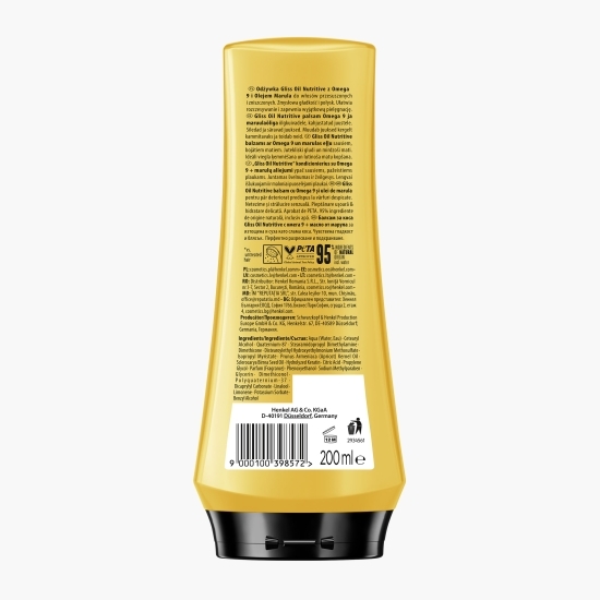 Balsam pentru păr uscat și deteriorat Oil Nutritive 200ml