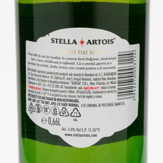 Bere blondă superioară sticlă 0.66l