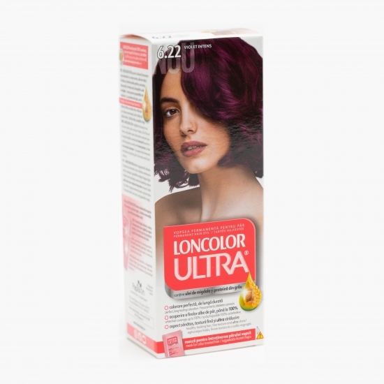 Vopsea permanentă pentru păr Ultra 6.22 Violet intens 100ml