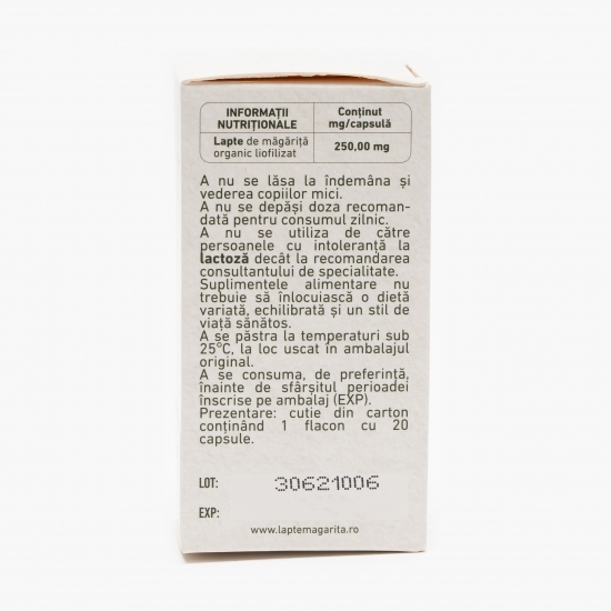 Lapte de măgăriță 20 capsule 