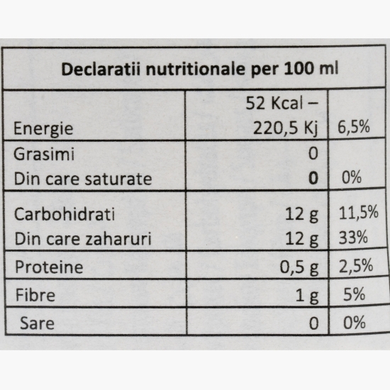 Suc portocale 100%, 0.33l