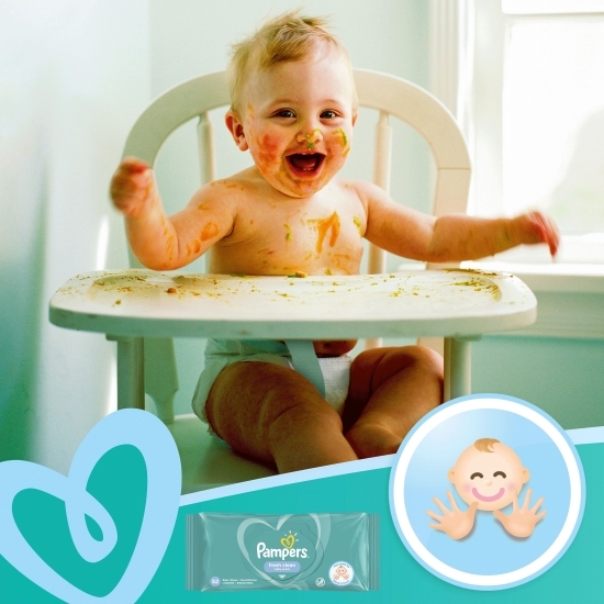 Șervetele umede pentru bebeluși, Fresh Clean baby scent, 52 buc