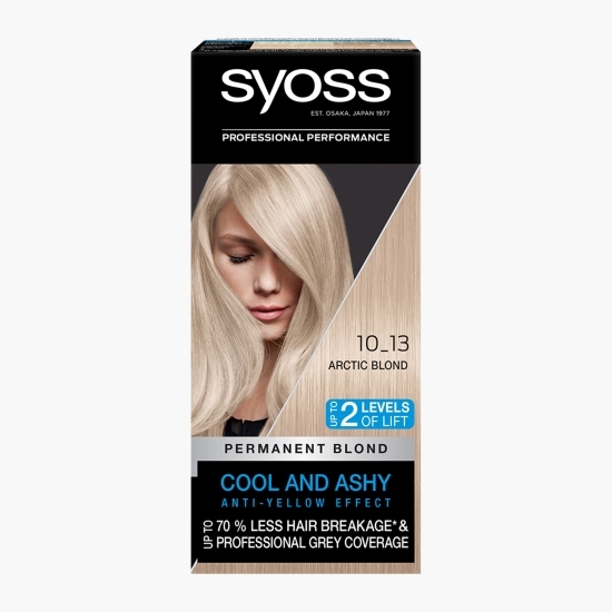 Vopsea de păr permanentă Cool and Ashy, 10-13 blond arctic, 115ml