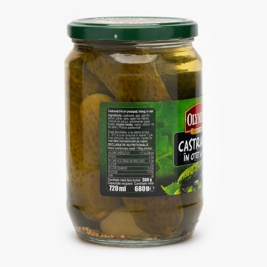 Castraveți în oțet 6-9cm 680g
