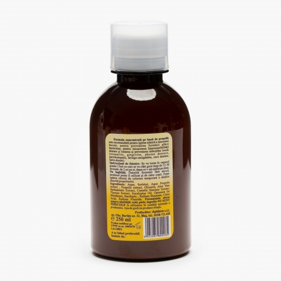Apă de gură cu propolis, aloe vera și extract de ceai verde 0.25l